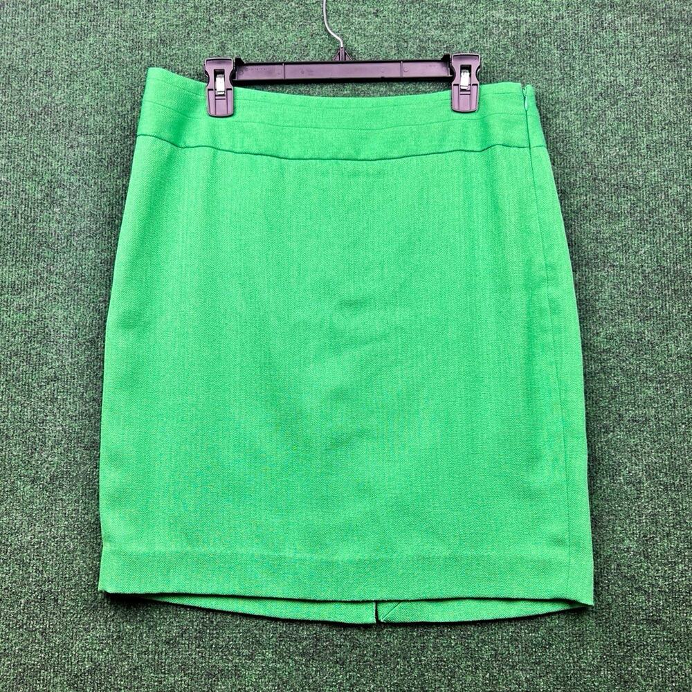 The Limited Collection Green Herringbone Pencil Skirt